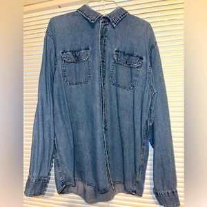 vintage blue jean shirt